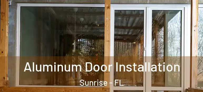  Aluminum Door Installation Sunrise - FL