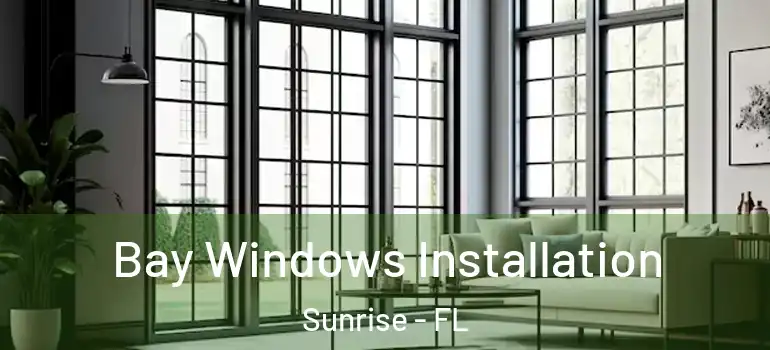  Bay Windows Installation Sunrise - FL