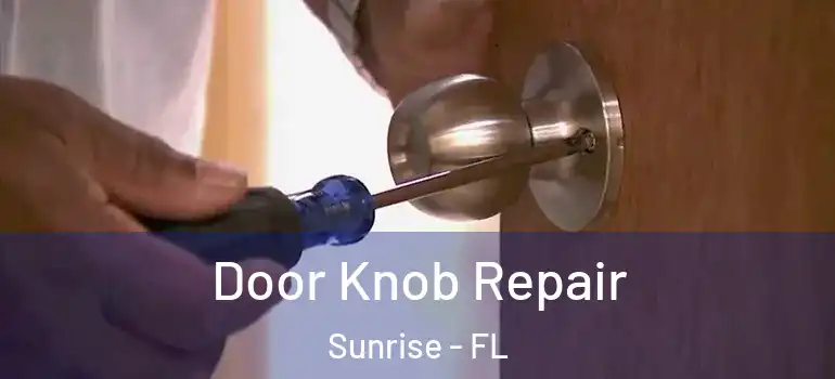  Door Knob Repair Sunrise - FL