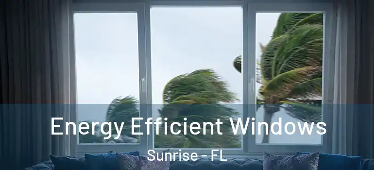  Energy Efficient Windows Sunrise - FL
