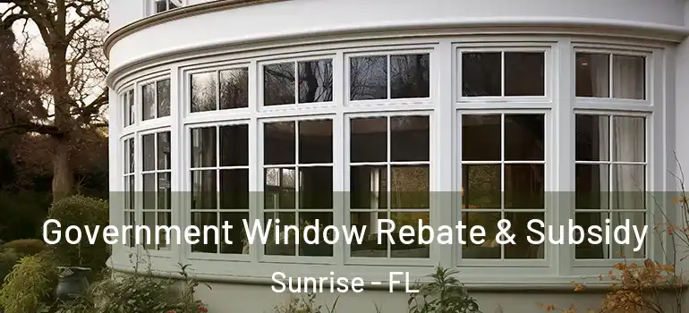  Government Window Rebate & Subsidy Sunrise - FL