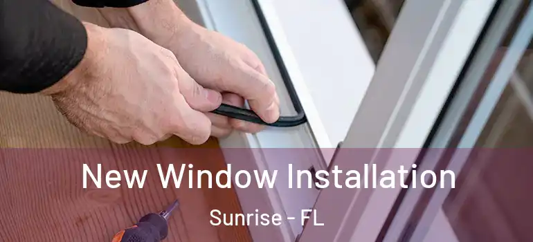  New Window Installation Sunrise - FL