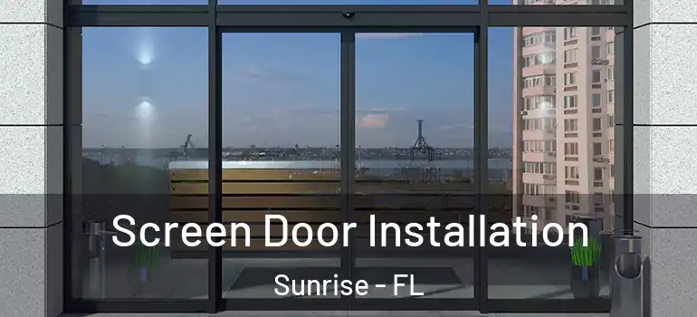  Screen Door Installation Sunrise - FL