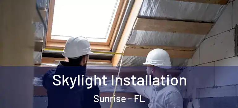  Skylight Installation Sunrise - FL