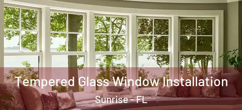  Tempered Glass Window Installation Sunrise - FL