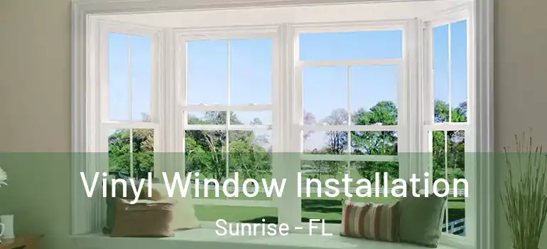  Vinyl Window Installation Sunrise - FL