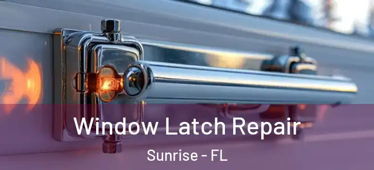  Window Latch Repair Sunrise - FL